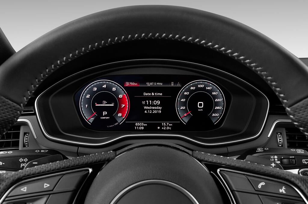 Audi A4 Avant (Baujahr 2020) S Line 5 Türen Tacho und Fahrerinstrumente