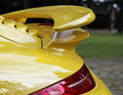 Das Erkennungszeichen des Turbo: der Spoiler.