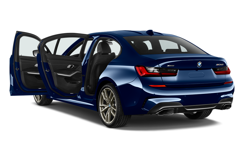 BMW 3 Series (Baujahr 2022) M340i 4 Türen Tür geöffnet