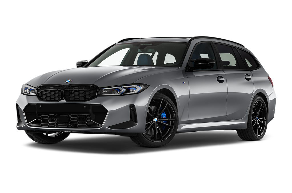 BMW 3 Series (Baujahr 2023) M340d 5 Türen seitlich vorne mit Felge