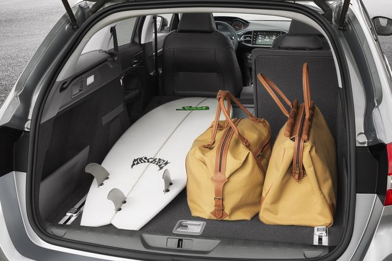 Der Kofferraum des Peugeot 308 SW fasst maximal 1.660 Liter Gepäck