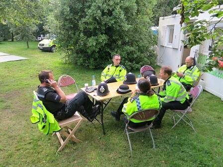 Die Bobbies brauchen auch mal Pause.