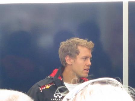Sebastian Vettel ließ sich auch kurz blicken.