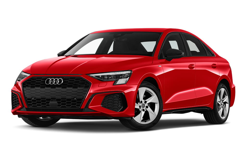 Audi A3 (Baujahr 2020) S Line 4 Türen seitlich vorne mit Felge