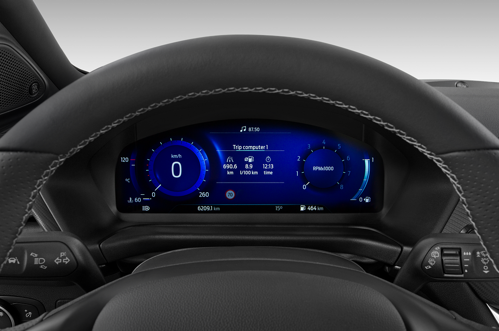 Ford Puma (Baujahr 2021) ST 5 Türen Tacho und Fahrerinstrumente