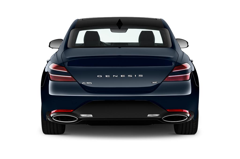 Genesis G70 (Baujahr 2022) Sport 4 Türen Heckansicht