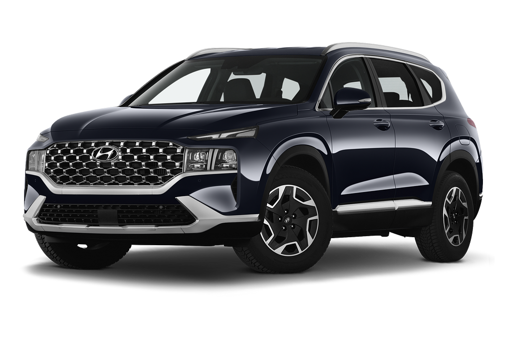 Hyundai Santa FE (Baujahr 2021) Prime 5 Türen seitlich vorne mit Felge