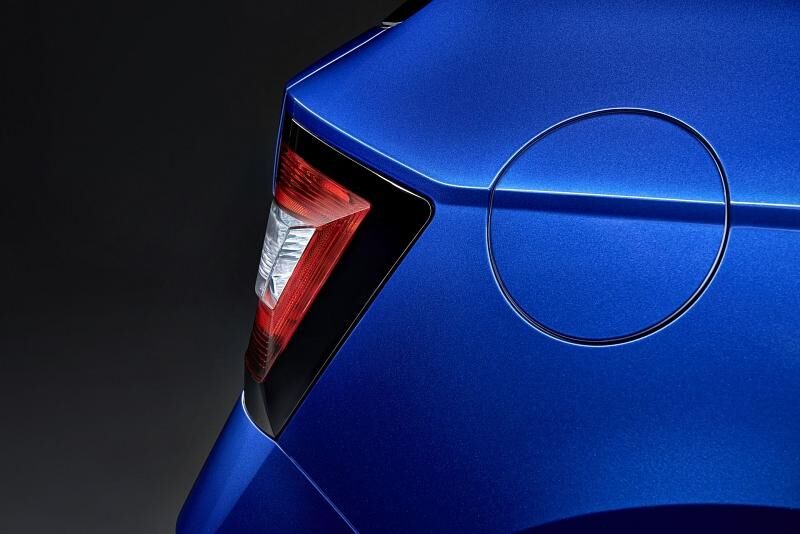 Das Heck hat eine deutliche Kante