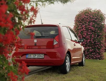 Seat Mii mit dem kleinen Seat-Logo.