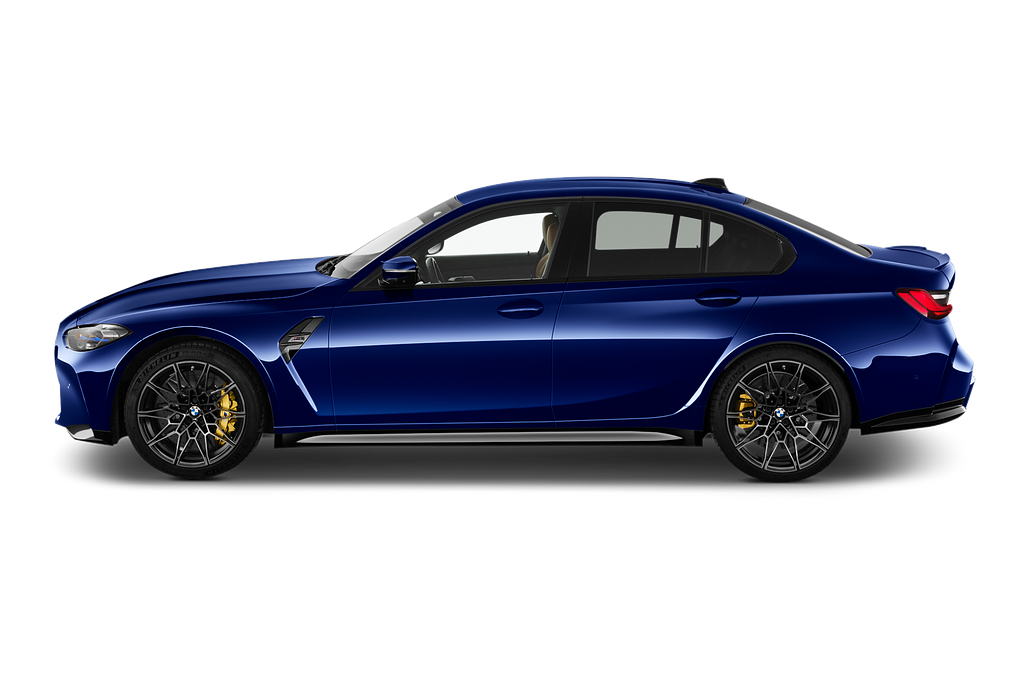BMW M3 (Baujahr 2022) Competition 4 Türen Seitenansicht