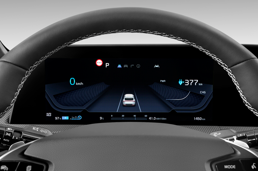 Kia EV6 (Baujahr 2022) GT-line package 5 Türen Tacho und Fahrerinstrumente