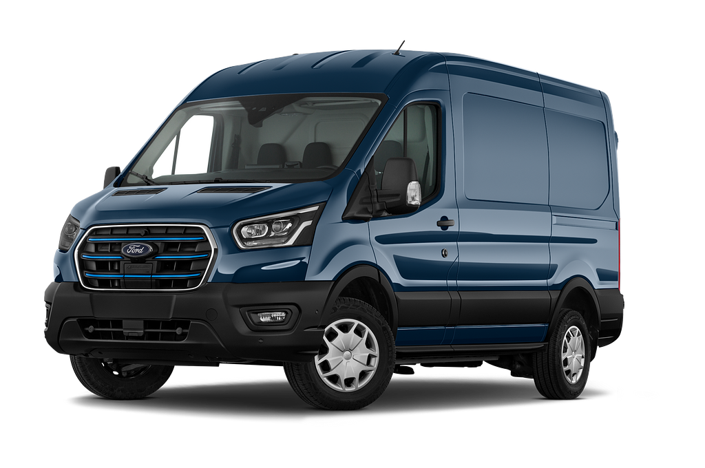 Ford e-Transit (Baujahr 2023) Trend 4 Türen seitlich vorne mit Felge