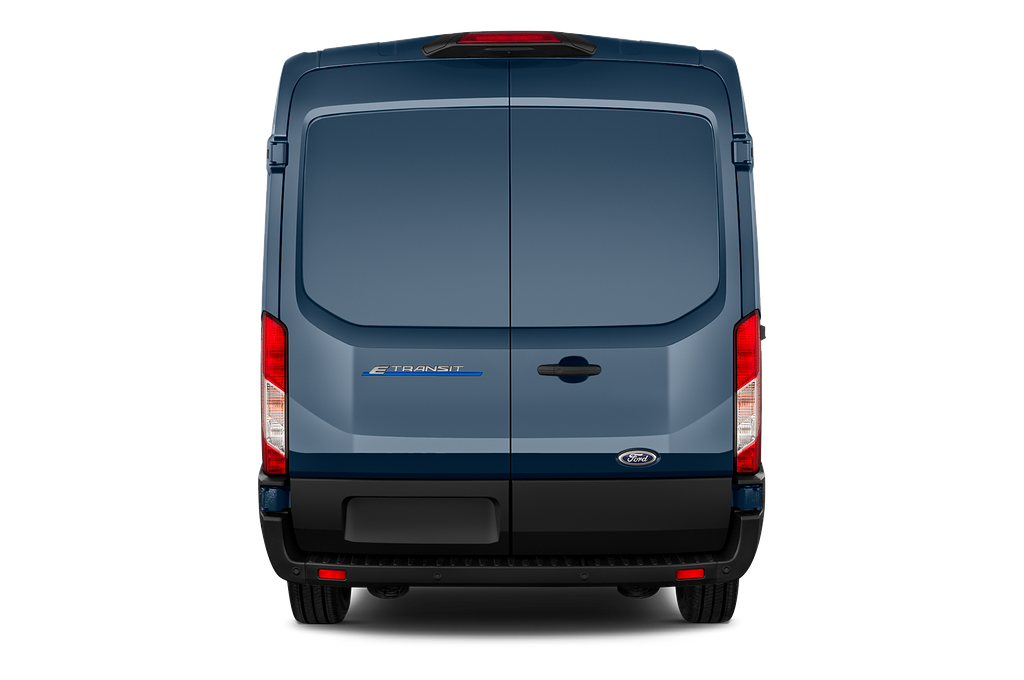 Ford e-Transit (Baujahr 2023) Trend 4 Türen Heckansicht