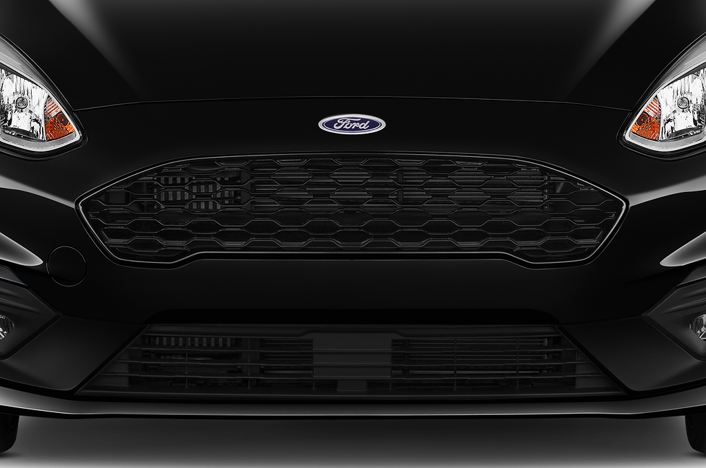 Ford Fiesta (Baujahr 2022) ST-Line 5 Türen Kühlergrill und Scheinwerfer