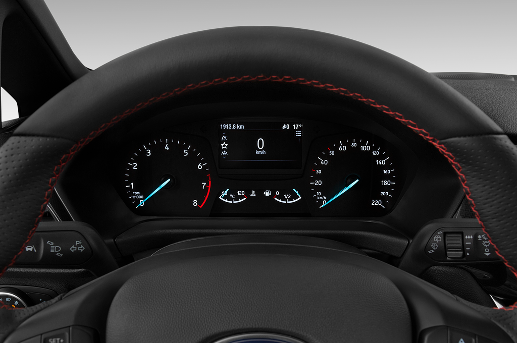 Ford Fiesta (Baujahr 2022) ST-Line 5 Türen Tacho und Fahrerinstrumente