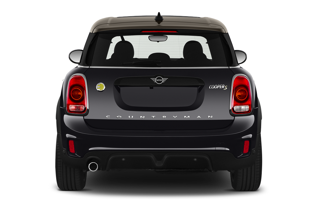 MINI Countryman (Baujahr 2020) Cooper SE ALL4 5 Türen Heckansicht