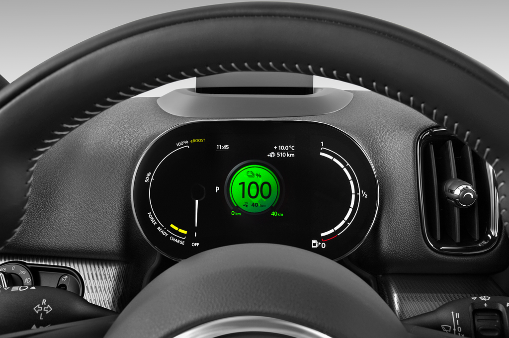 MINI Countryman Plug-In Hybrid (Baujahr 2021) S E ALL4 5 Türen Tacho und Fahrerinstrumente