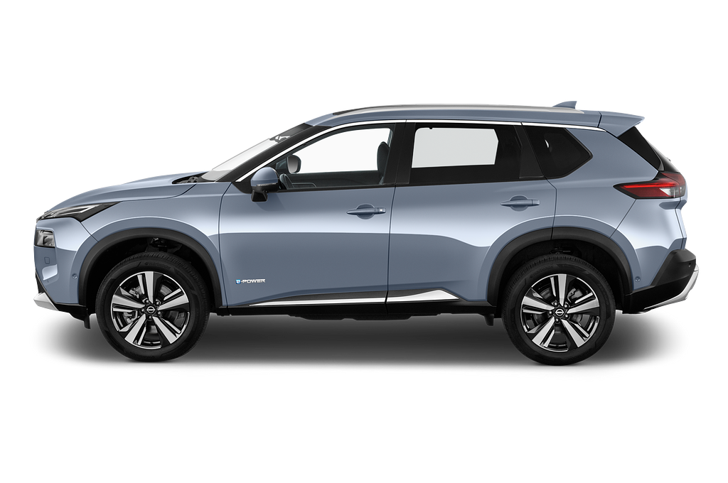 Nissan X-Trail (Baujahr 2023) e-Power Tekna 5 Türen Seitenansicht