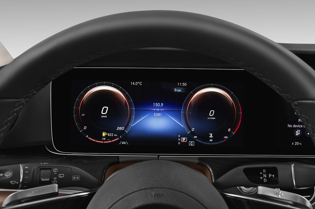 Mercedes E Class (Baujahr 2021) All terrain Avantgarde 5 Türen Tacho und Fahrerinstrumente