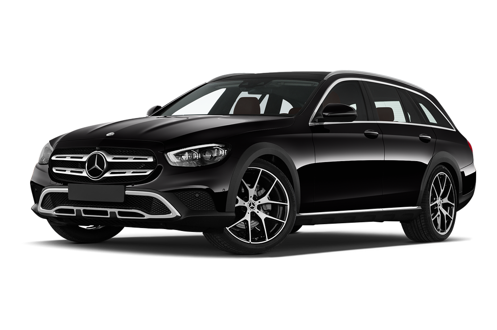 Mercedes E Class (Baujahr 2021) All terrain Avantgarde 5 Türen seitlich vorne mit Felge