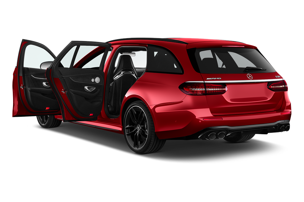 Mercedes E Class (Baujahr 2021) 53 AMG 5 Türen Tür geöffnet
