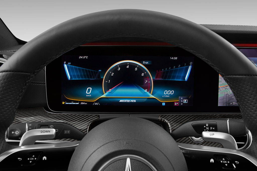 Mercedes E Class (Baujahr 2021) 53 AMG 5 Türen Tacho und Fahrerinstrumente