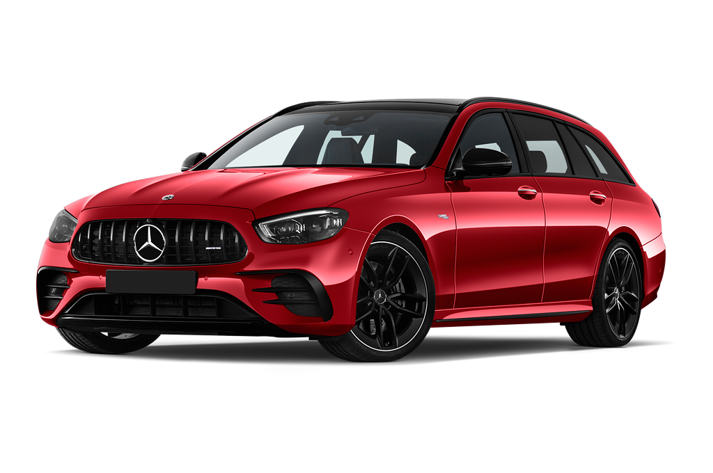 Mercedes E Class (Baujahr 2021) 53 AMG 5 Türen seitlich vorne mit Felge