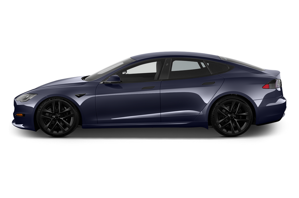 Tesla Model S (Baujahr 2021) Plaid 5 Türen Seitenansicht