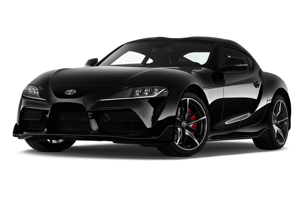 Toyota GR Supra (Baujahr 2021) Pure 5 Türen seitlich vorne mit Felge
