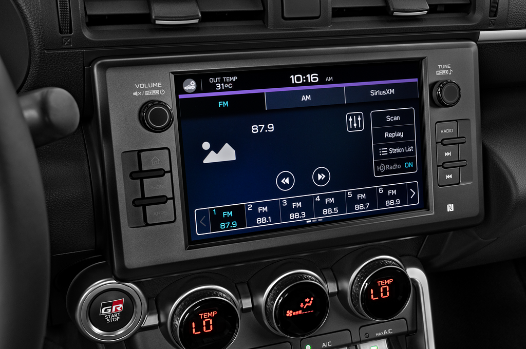 Toyota GR86 (Baujahr 2022) Base 2 Türen Radio und Infotainmentsystem