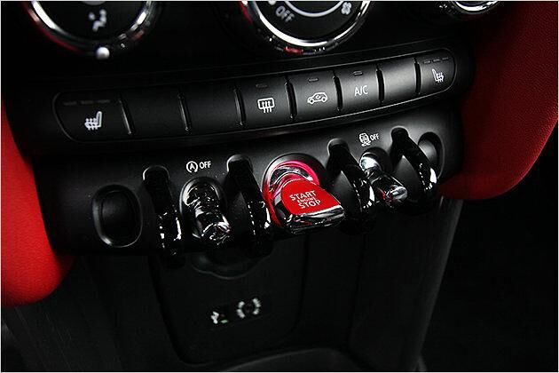 Der superschicke Startknopf ist ebenfalls neu