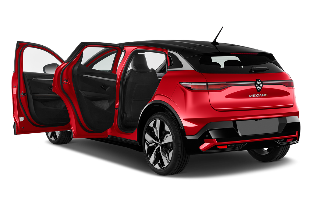 Renault Megane E-Tech (Baujahr 2022) Techno 5 Türen Tür geöffnet