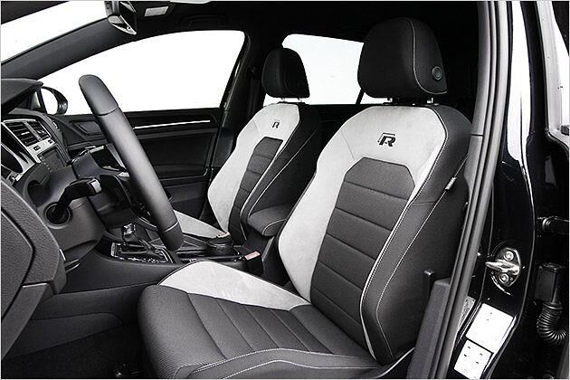 Im Golf R waren die serienmäßigen Stoffsitze verbaut
