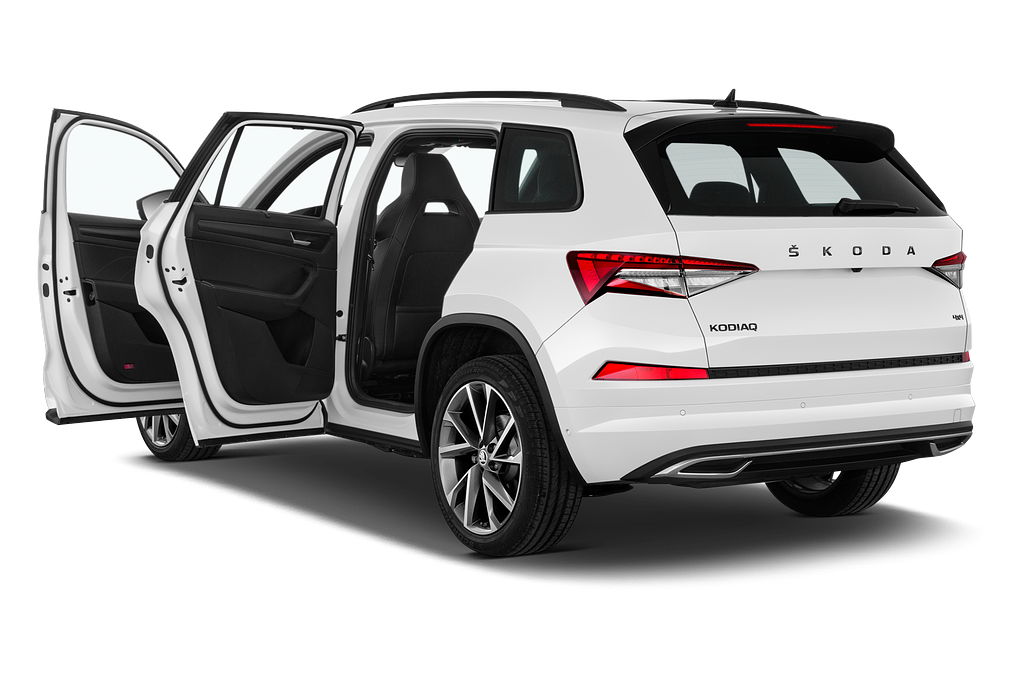 Skoda Kodiaq (Baujahr 2021) SportLine 5 Türen Tür geöffnet