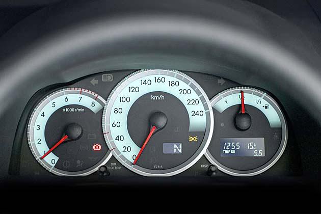 Das Aquamarin-Leuchten der Instrumente