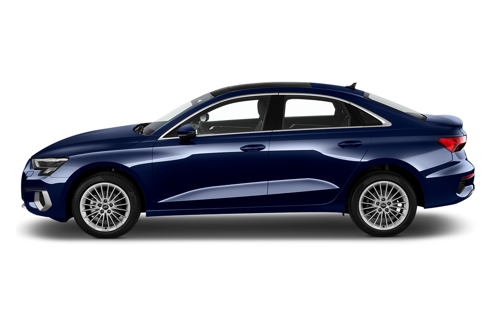 Audi A3 (Baujahr 2023) Advanced 4 Türen Seitenansicht