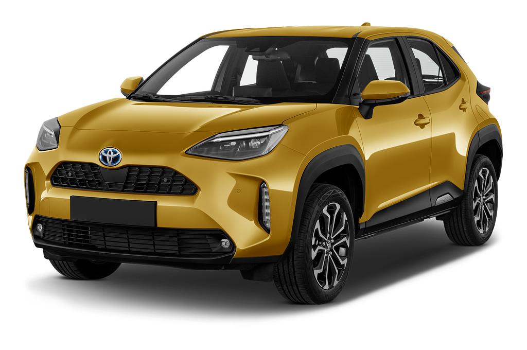 Toyota Yaris Cross Hybride (Baujahr 2023) Team Deutschland 5 Türen seitlich vorne