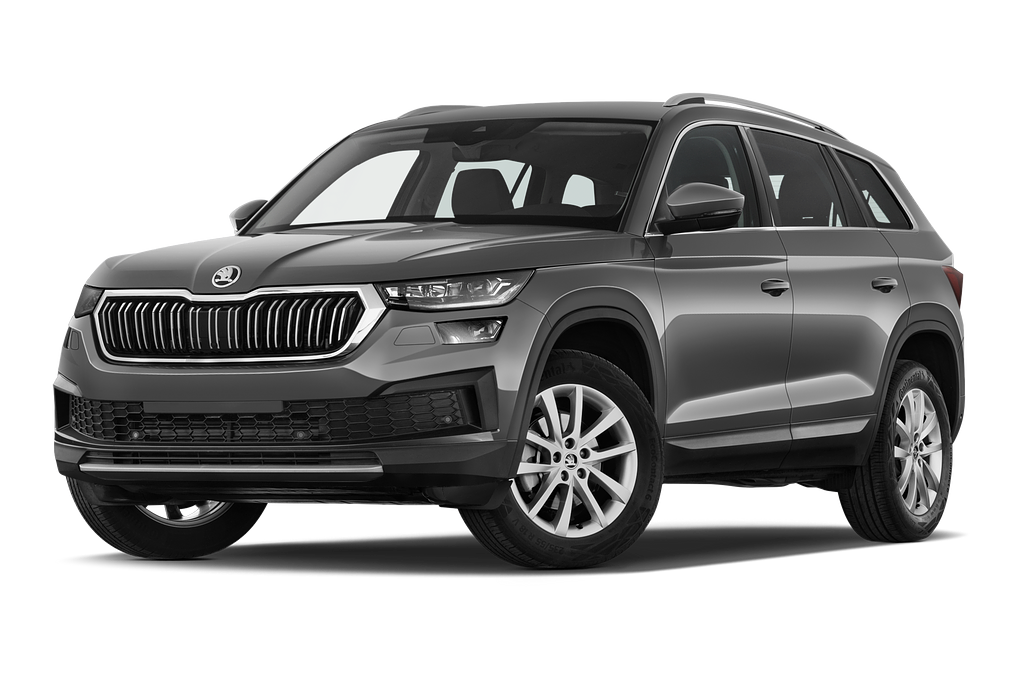 Skoda Kodiaq (Baujahr 2023) Ambition 5 Türen seitlich vorne mit Felge