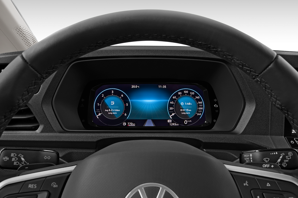 Volkswagen Caddy (Baujahr 2021) California Maxi 5 Türen Tacho und Fahrerinstrumente