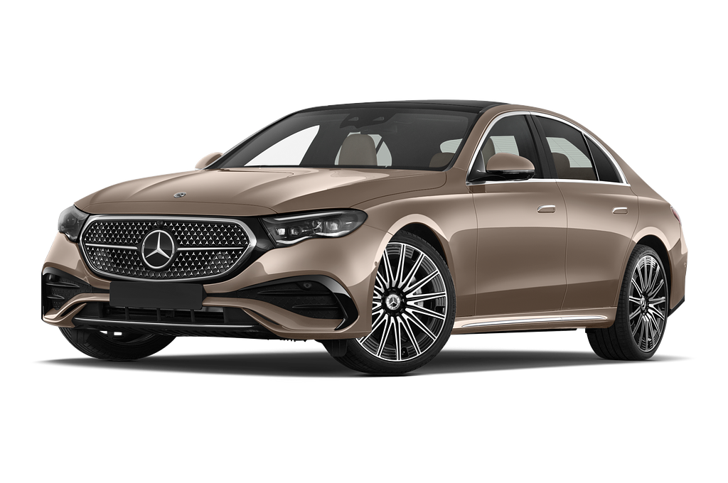 Mercedes E Class (Baujahr 2024) AMG LIne 4 Türen seitlich vorne mit Felge