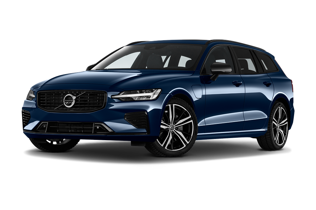 Volvo V60 (Baujahr 2021) R Design 5 Türen seitlich vorne mit Felge