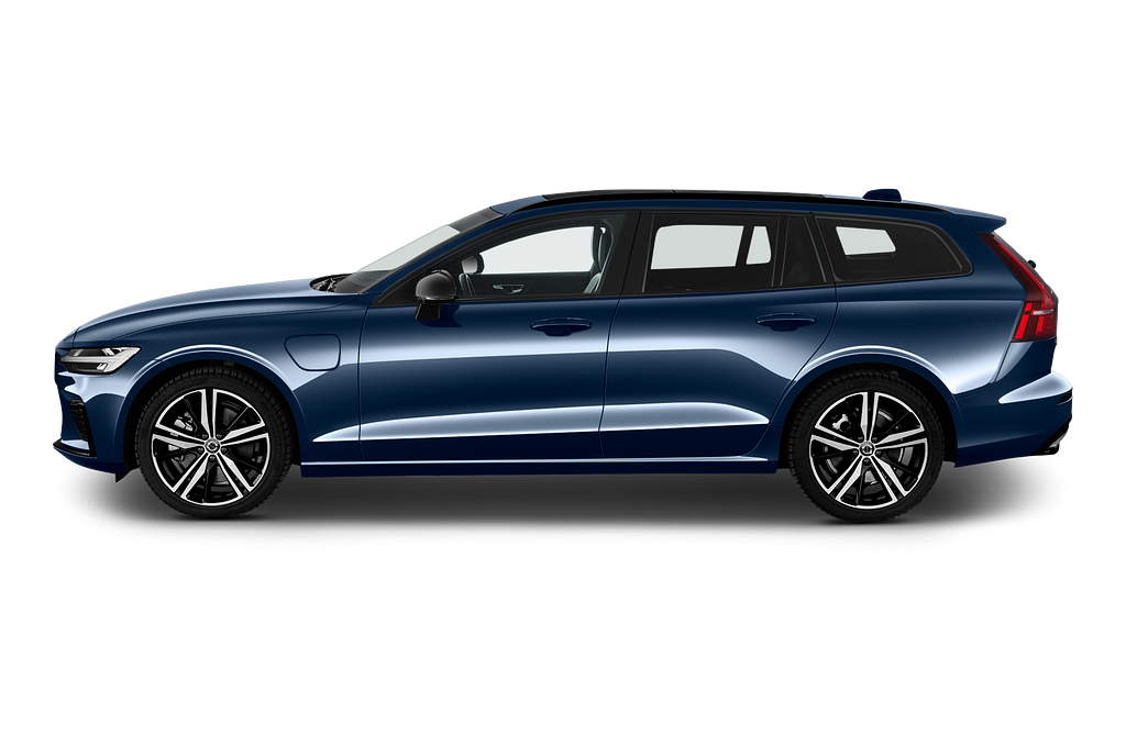 Volvo V60 (Baujahr 2021) R Design 5 Türen Seitenansicht