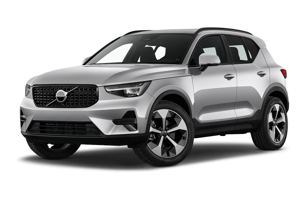 Volvo XC40 MHEV (Baujahr 2023) Plus Dark 5 Türen seitlich vorne mit Felge