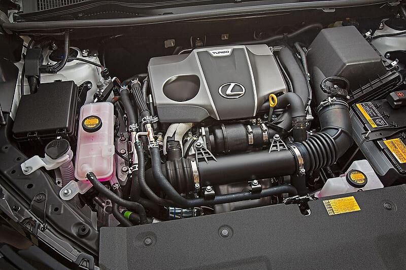 Der Reihen-Vierzylindermotor der Lexus NX 200t.
