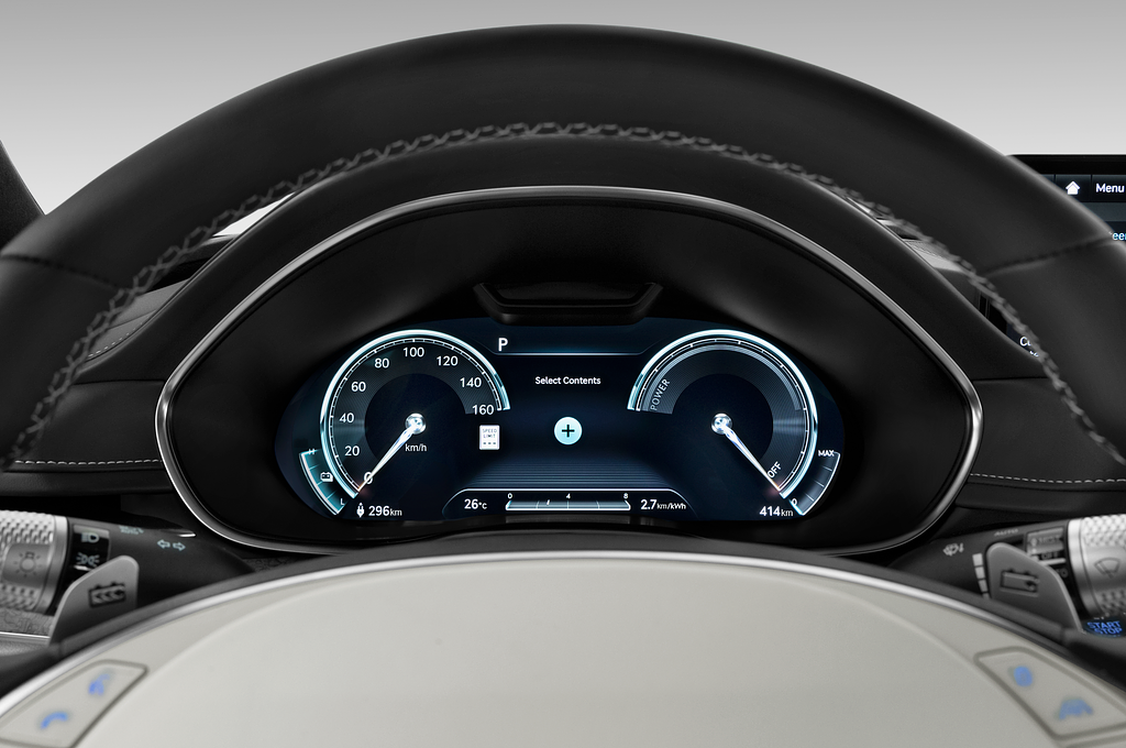 Genesis Electrified G80 (Baujahr 2023) Luxury 4 Türen Tacho und Fahrerinstrumente