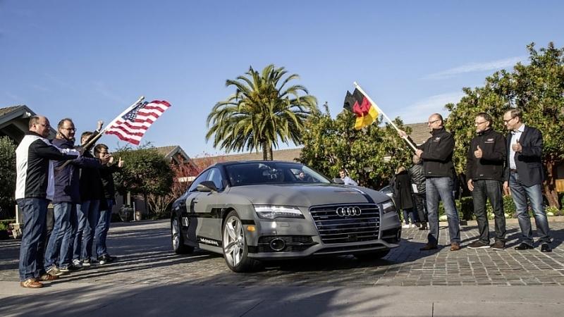 Autonomer Audi A7 von Stanfort nach Las Vegas