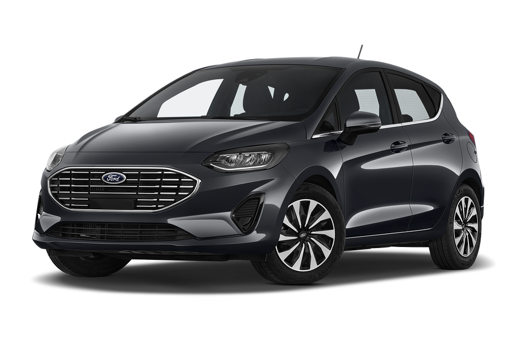 Ford Fiesta (Baujahr 2023) Titanium 5 Türen seitlich vorne mit Felge