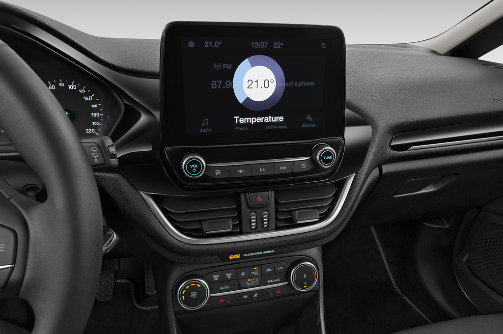 Ford Fiesta (Baujahr 2023) Titanium 5 Türen Temperatur und Klimaanlage