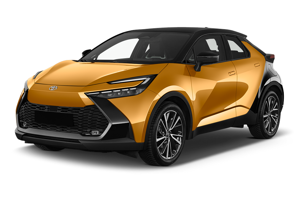 Toyota C-HR Hybrid (Baujahr 2024) Lounge Premiere 5 Türen seitlich vorne