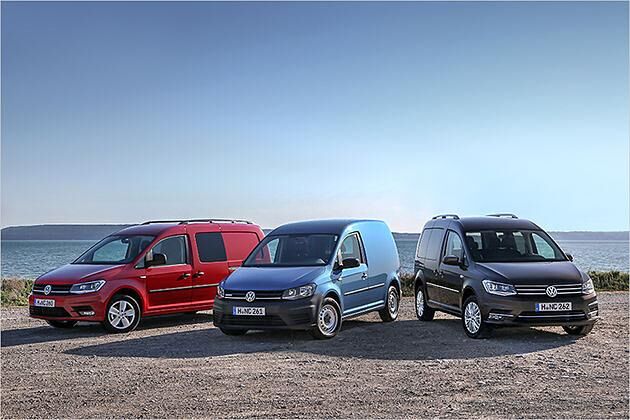 Die Preise für den Freizeit-Caddy (im Bild rechts) beginnen bei 18.243 Euro